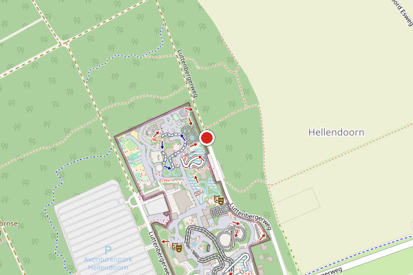 Brandweer-melding op Luttenbergerweg, Hellendoorn op 3 mei, kaart-overzicht