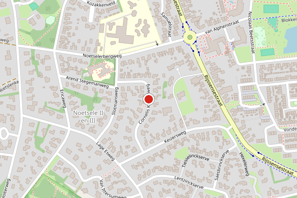 Brandweer-melding op Cornelis Kuyperweg, Nijverdal op 3 mei, kaart-overzicht