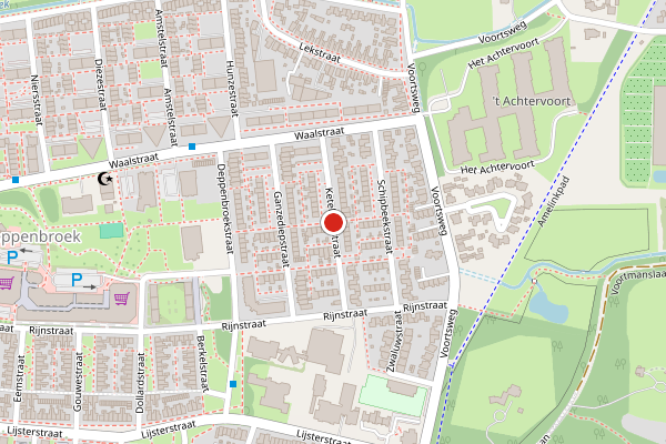 Brandweer-melding op Keteldiepstraat, Enschede op 13 juni, kaart-overzicht