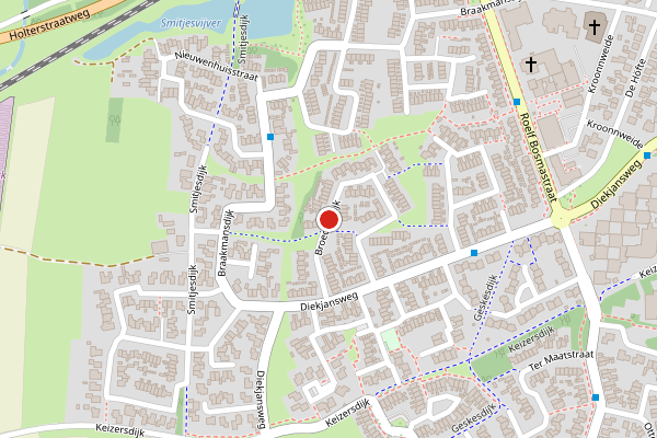 Brandweer-melding op Broedersdijk, Rijssen op 14 juni, kaart-overzicht