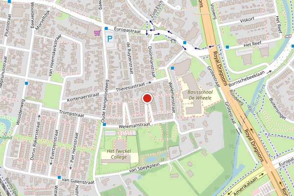 Brandweer-melding op De Welemanstraat, Borne op 15 juni, kaart-overzicht