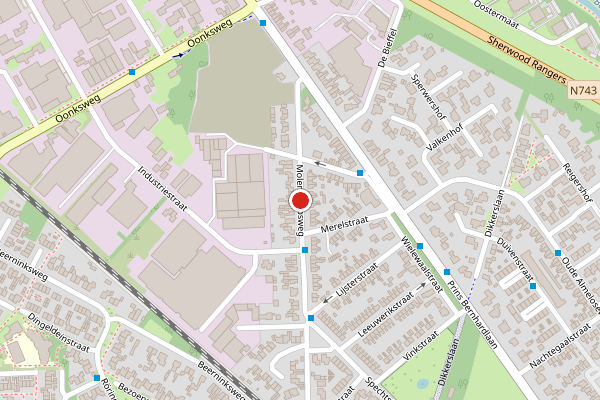 Brandweer-melding op Molenkampsweg, Borne op 16 juni, kaart-overzicht