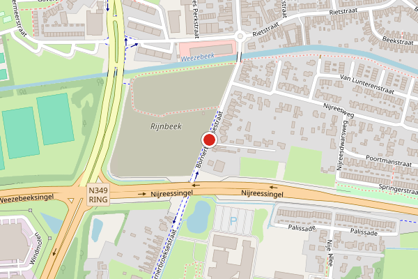 Brandweer-melding op Bornerbroeksestraat, Almelo op 16 juni, kaart-overzicht