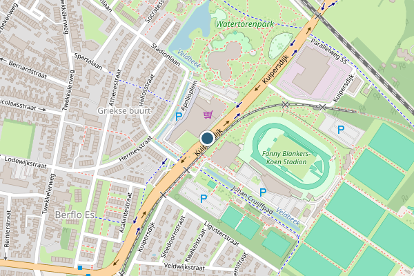 Politie-melding op Kuipersdijk, Hengelo op 17 juni, kaart-overzicht