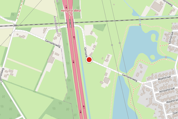 Brandweer-melding op Genselerweg, Hengelo op 17 juni, kaart-overzicht