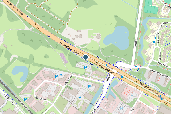 Politie-melding op Hengelosestraat, Enschede op 4 mei, kaart-overzicht