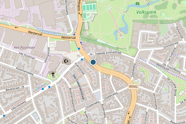 Politie-melding op Pathmossingel, Enschede op 18 juni, kaart-overzicht