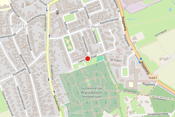 Brandweer-melding op Leerlooierstraat, Hellendoorn op 20 juni, kaart-overzicht