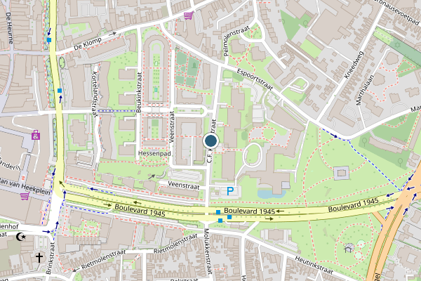 Politie-melding op C.F. Klaarstraat, Enschede op 19 juni, kaart-overzicht