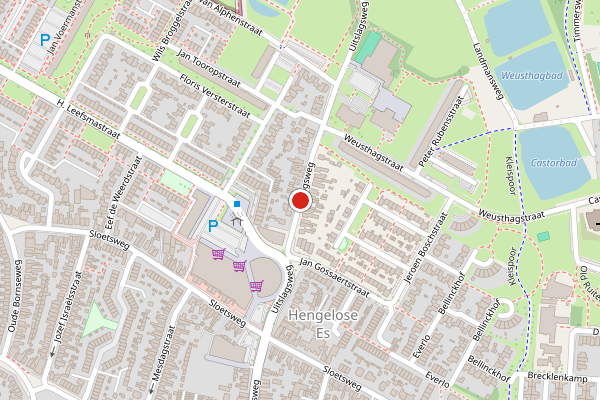 Brandweer-melding op Uitslagsweg, Hengelo op 20 juni, kaart-overzicht
