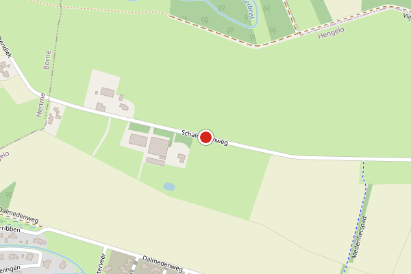 Brandweer-melding op Schalmedenweg, Hengelo op 20 juni, kaart-overzicht