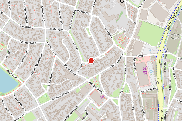 Brandweer-melding op St. Ludgerusstraat, Hengelo op 20 juni, kaart-overzicht