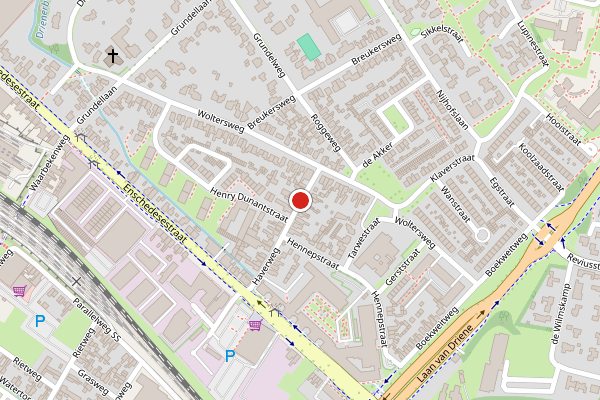Brandweer-melding op Haverweg, Hengelo op 19 juni, kaart-overzicht