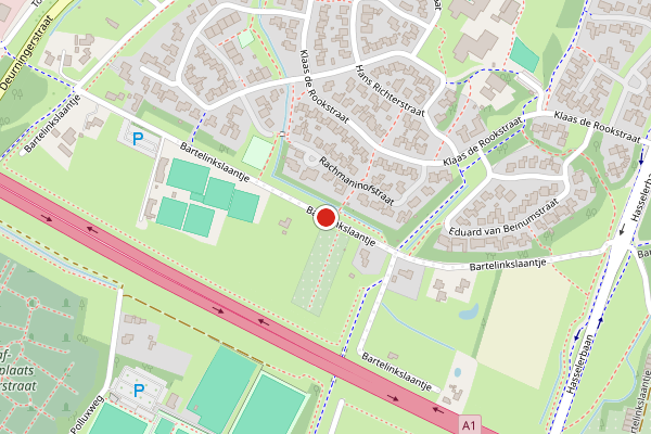 Brandweer-melding op Bartelinkslaantje, Hengelo op 19 juni, kaart-overzicht