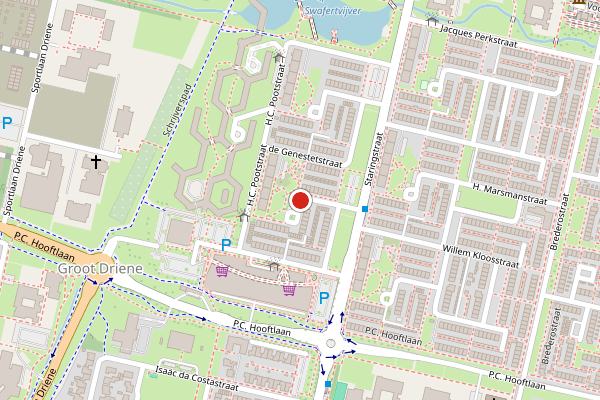 Brandweer-melding op Frederik van Eedenstraat, Hengelo op 19 juni, kaart-overzicht