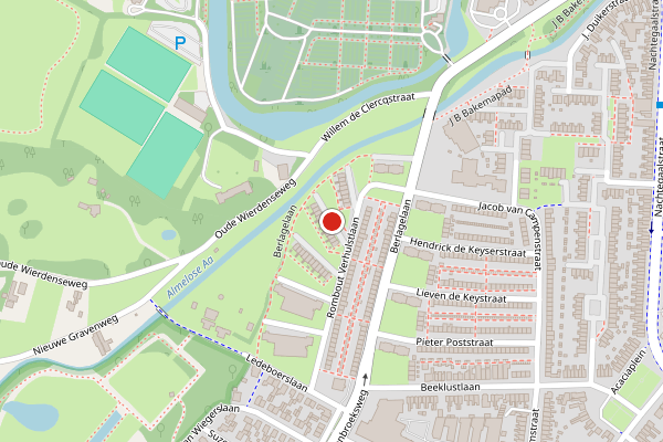 Brandweer-melding op Rombout Verhulstlaan, Almelo op 20 juni, kaart-overzicht
