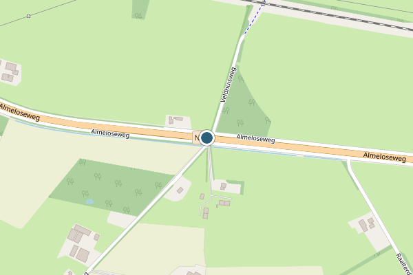 Politie-melding op Haarle op 19 juni, kaart-overzicht