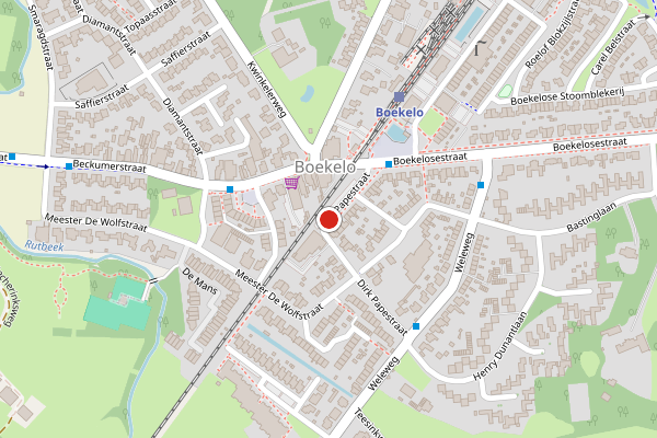 Brandweer-melding op Dirk Papestraat, Enschede op 20 juni, kaart-overzicht