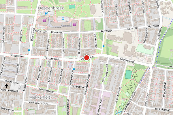 Brandweer-melding op Lijsterstraat, Enschede op 20 juni, kaart-overzicht