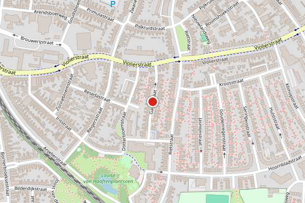 Brandweer-melding op Gagelstraat, Almelo op 5 mei, kaart-overzicht