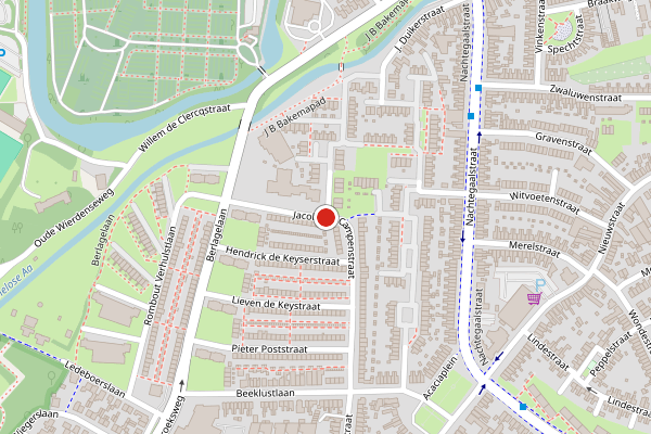 Brandweer-melding op Jacob van Campenstraat, Almelo op 20 juni, kaart-overzicht