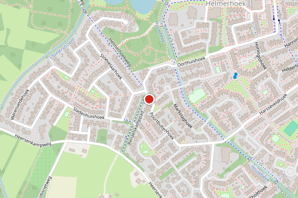 Brandweer-melding op Oorthuishoek, Enschede op 21 juni, kaart-overzicht