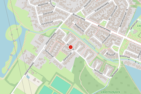 Brandweer-melding op Vechtlaan, Hengelo op 21 juni, kaart-overzicht