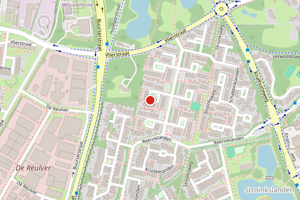 Brandweer-melding op Remmertlanden, Enschede op 21 juni, kaart-overzicht
