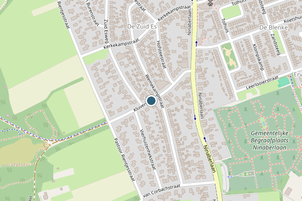 Politie-melding op Kluversweg, Hellendoorn op 22 juni, kaart-overzicht