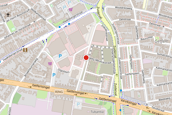 Brandweer-melding op Cromhoffsbleekweg, Enschede op 24 april, kaart-overzicht