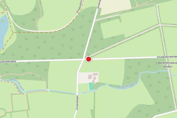 Brandweer-melding op Smalenbroeksweg, Enschede op 24 april, kaart-overzicht