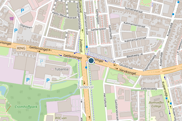 Politie-melding op Varviksingel, Enschede op 22 april, kaart-overzicht