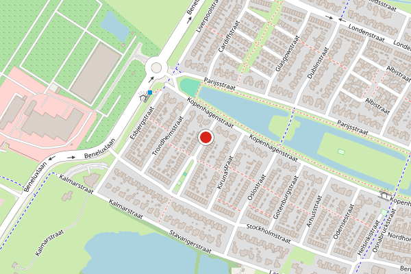 Brandweer-melding op Hammerfeststraat, Hengelo op 21 april, kaart-overzicht