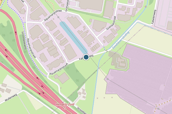Politie-melding op Fabelenweg, Hengelo op 25 juni, kaart-overzicht
