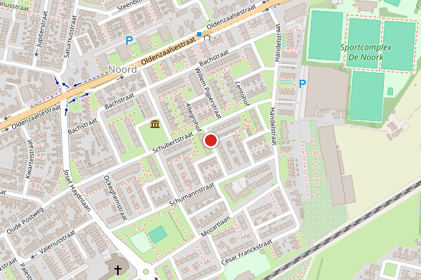 Brandweer-melding op Wagnerstraat, Hengelo op 20 april, kaart-overzicht