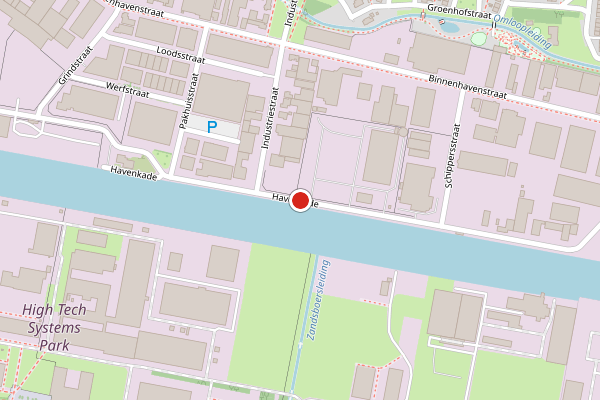 Brandweer-melding op Havenkade, Hengelo op 19 april, kaart-overzicht