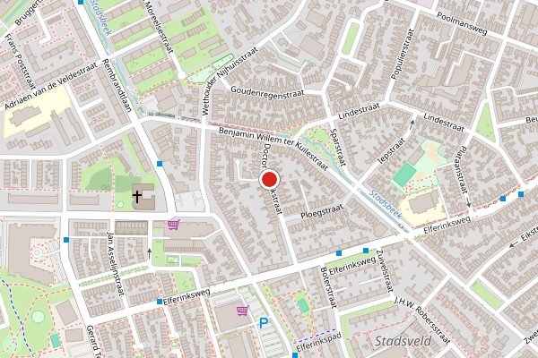 Brandweer-melding op Dr. Lovinkstraat, Enschede op 26 juni, kaart-overzicht