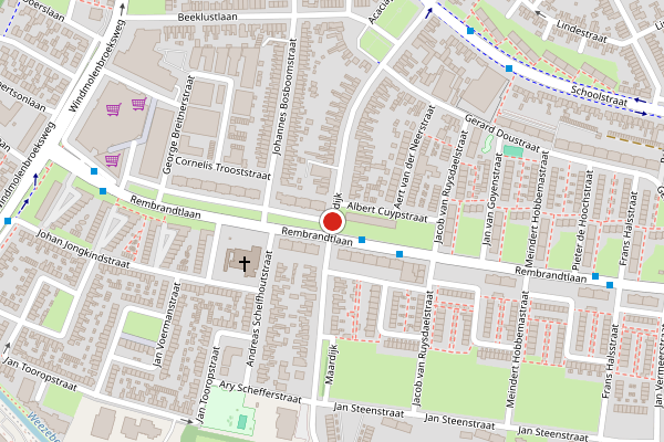 Brandweer-melding op Maardijk, Almelo op 20 april, kaart-overzicht