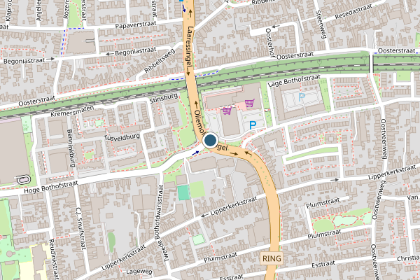 Politie-melding op Oliemolensingel, Enschede op 27 juni, kaart-overzicht