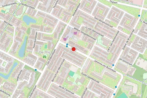 Brandweer-melding op Johanna van Burenlaan, Oldenzaal op 15 april, kaart-overzicht