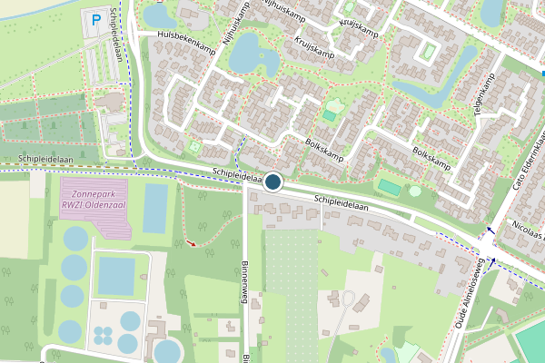 Politie-melding op Schipleidelaan, Oldenzaal op 10 april, kaart-overzicht
