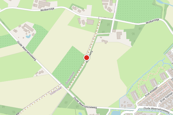 Brandweer-melding op Kalderweg, Oldenzaal op 9 april, kaart-overzicht